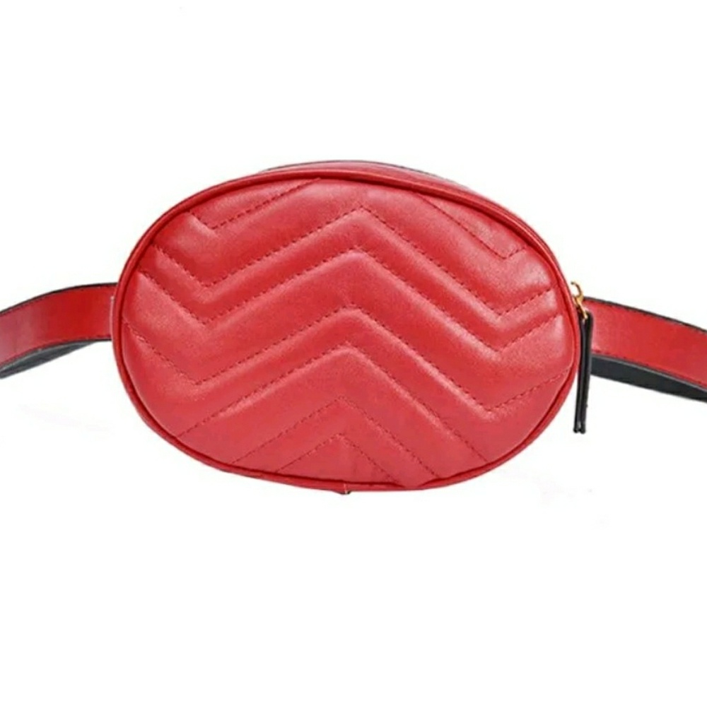 Red fanny pack